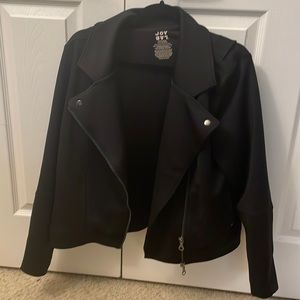 Joylab Black Motorcycle Jacket Athleisure Womens XL Joy Lab